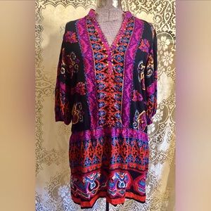 Angie Multicolored Print Dress 🌺